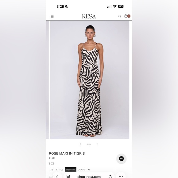 RESA Dresses & Skirts - RESA Zebra Print Maxi Dress